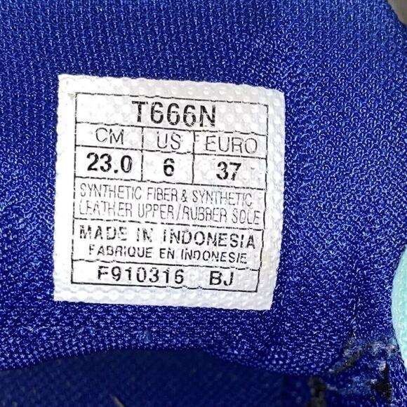 ASICS Gel-Exalt 3 Blue Yellow T666N Womens US Size 6 Running Sneaker Shoes - Picture 10 of 10